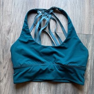 lululemon athletica Deep Blue Strappy Sports Bra